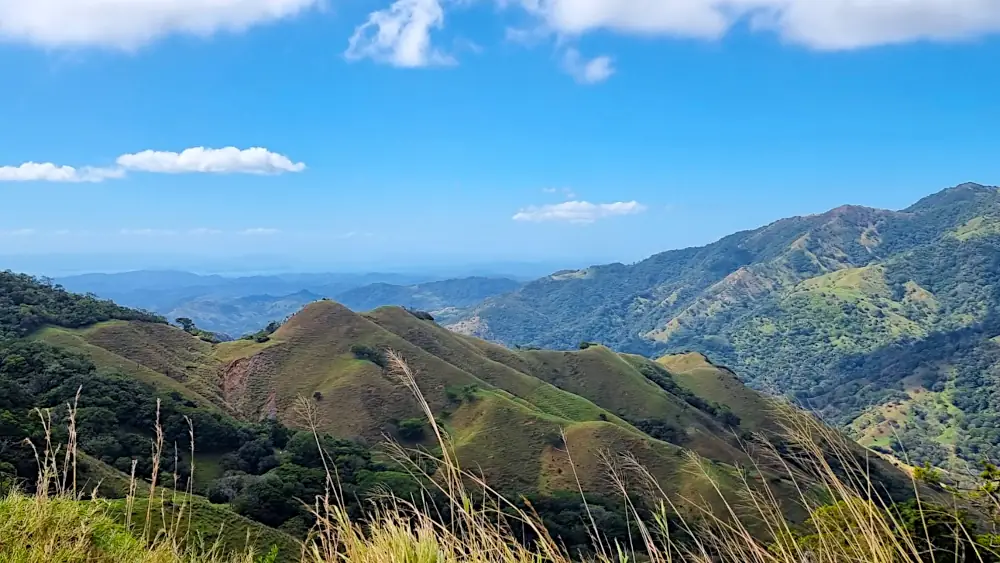 Vue sur le golfe de Nicoya depuis les montagnes de Monteverde