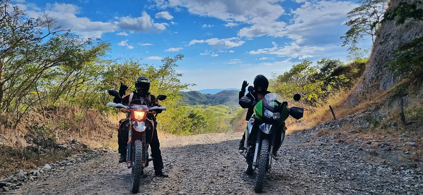 Trail en action sur les routes du Costa Rica
