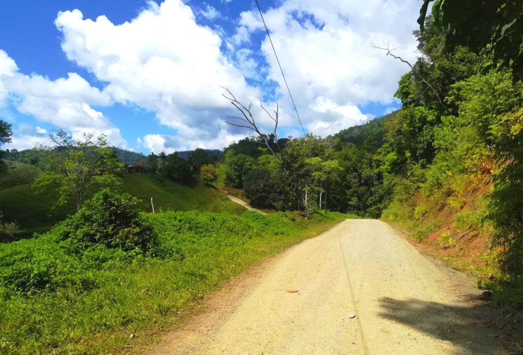 Dirt road on mountain Costa Rica