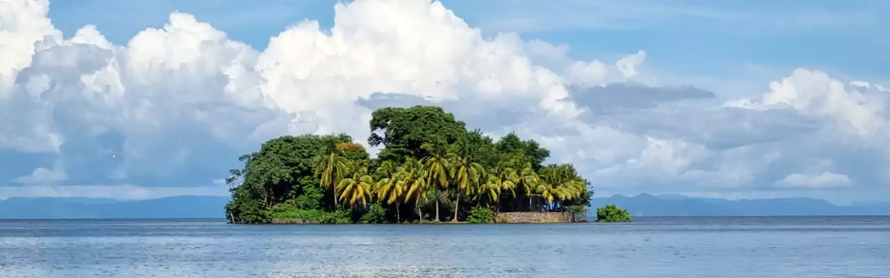 island in the nicaraguan lake